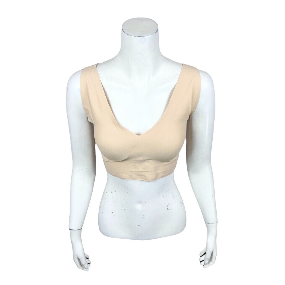 Anti x Proof Women's Solid Wirefree Lounge Bra Solid Desert X-Large Size